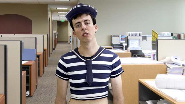 Image for article titled Company’s New Dress Code Prohibits All Clothing But Little Sailor Suits