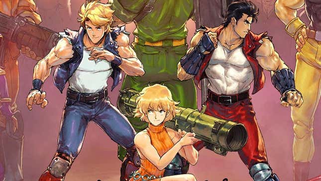 Key art shows Double Dragon Gaiden's brother protagonists. 