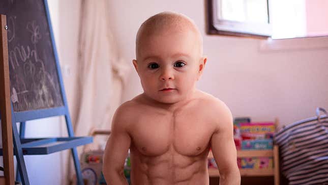 Image for article titled Parents Impressed By How Big Baby Has Gotten After Just 16 Months Of CrossFit