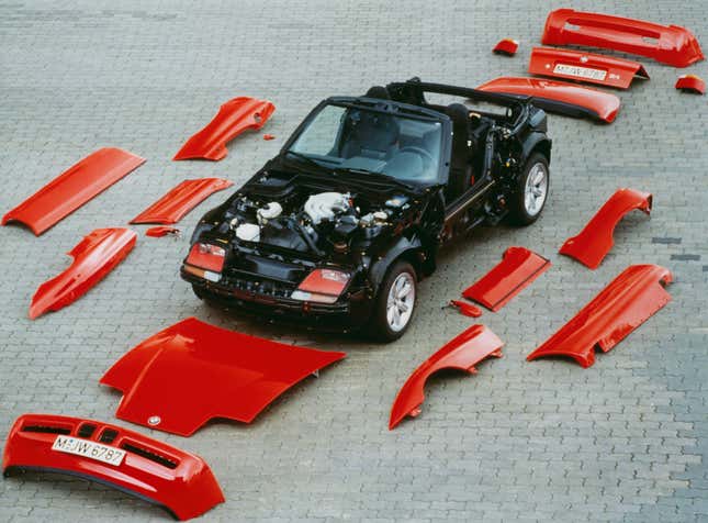 Image for article titled The BMW Z1 Was the Car of a Future We Didn't Deserve