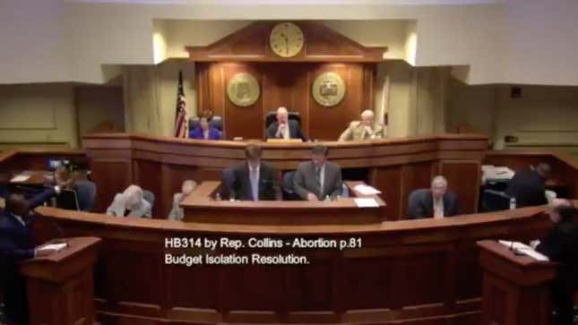 Image for article titled The Chaotic Spectacle of Alabama Republicans Fighting to Criminalize Abortion at Conception