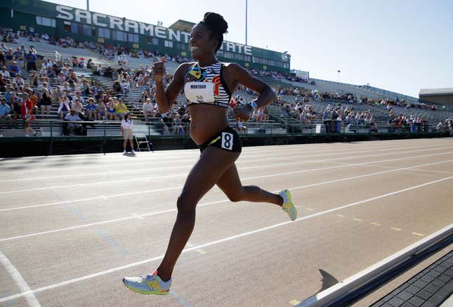 Alysia Montano runs in the Women’s 800 Meter during Day 1 of the 2017 USA Track &amp; Field Championships on June 22, 2017 in Sacramento, California.