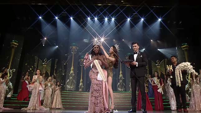 Jazelle Barbie Royale is crowned Miss International Queen 2019 on March 8, 2019, in Pattaya City, Thailand.