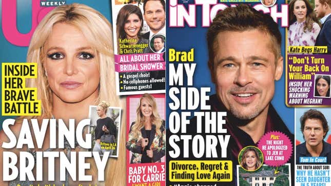 Image for article titled This Week In Tabloids: #FreeBritney Isn&#39;t an Illuminati Conspiracy. It&#39;s a Capitalist Tragedy!