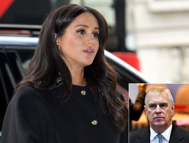 Image for article titled British Media Harshly Condemns Meghan Markle For Prince Andrew’s Defense Of Jeffrey Epstein