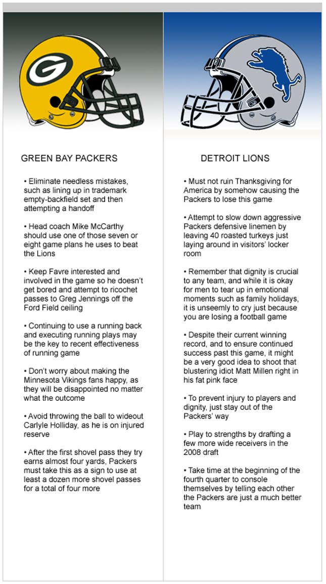 Image for article titled Packers At Lions
