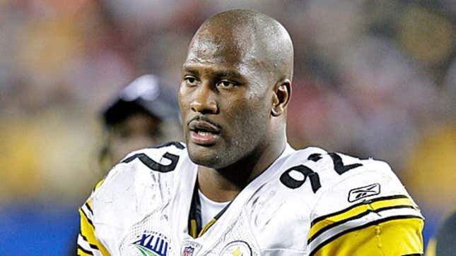Image for article titled James Harrison In Serious Talks With Steelers About Life, Being A Father