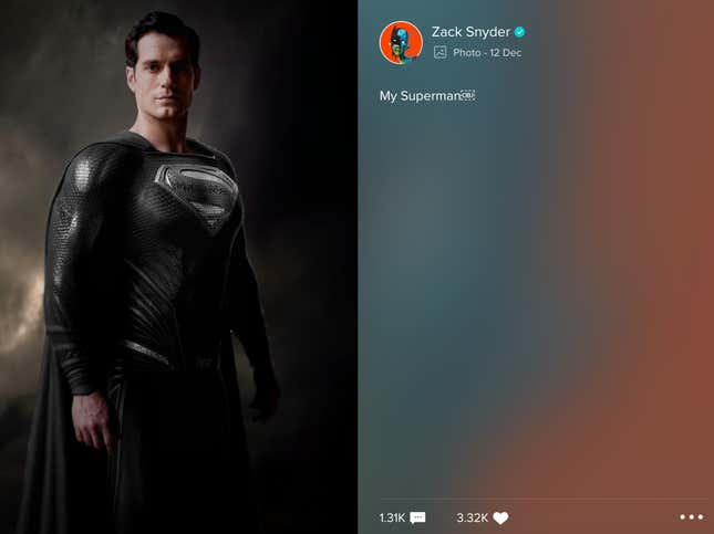 Imagen para el artículo titulado Zack Snyder revela más detalles de Superman en su versión de Justice League. Internet sigue ardiendo