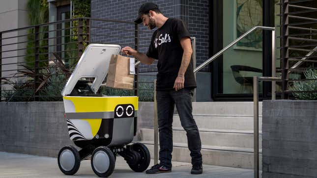 Image for article titled Food Delivery Robots Record Camera Footage To Send To The LAPD: Report