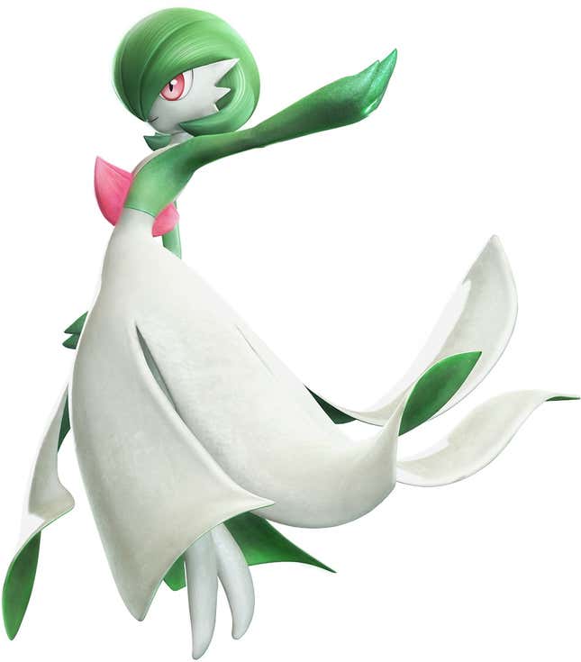 Gardevoir is seen striking a pose in Pokken Tournament.