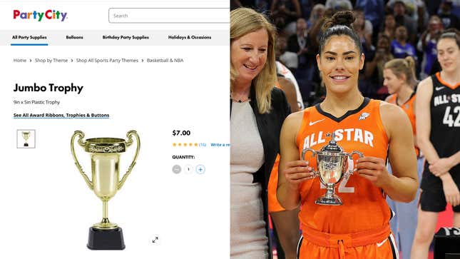 Image for article titled Things That Are Bigger Than the WNBA’s All-Star MVP Trophy