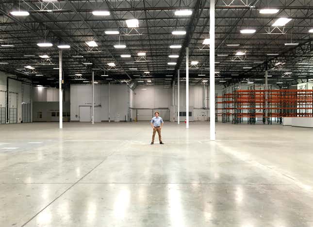 Rocket Lab CEO Peter Beck at the company’s new Los Angeles facility.
