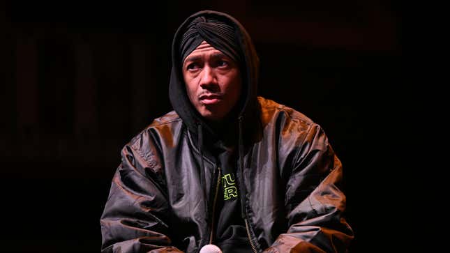 Nick Cannon speaks onstage during the Future Superstar tour at Tabernacle on March 18, 2023 in Atlanta, Georgia.
