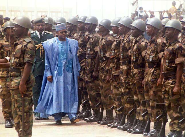 Nigeria’s Sani Abacha in 1998.