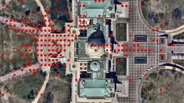 Image for article titled Parler Users Breached Deep Inside U.S. Capitol Building, GPS Data Shows