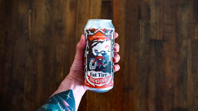 A can of Torched Earth, New Belgium's climate change-inspired beer.