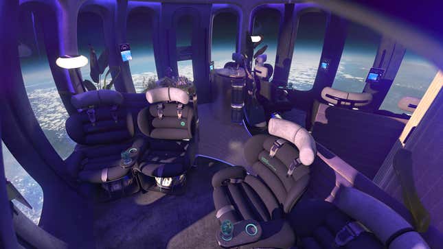 The capsule will feature deep, reclining seats, interactive screens, and configurable mood lighting. 