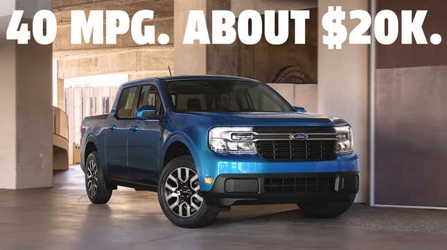 Image for article titled Ford Brings Back Small Cheap Trucks With The $20,000 2022 Ford Maverick And It&#39;s A Hybrid