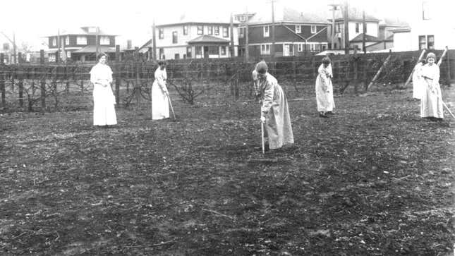 Women gardening at the Indiana Women’s Prison