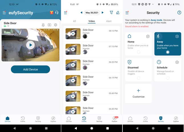 The EufySecurity app is plenty capable, but it could use a little sprucing up.