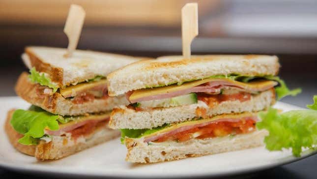 Lunch Club Sandwich on plate