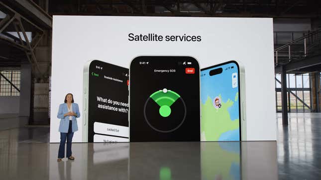 Image for article titled Apple Added Satellite Roadside Assistance to the iPhone