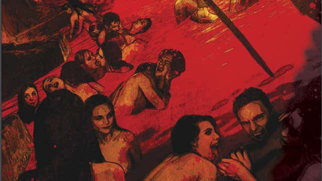 Vampires lose themselves in the rapture of a blood orgy.