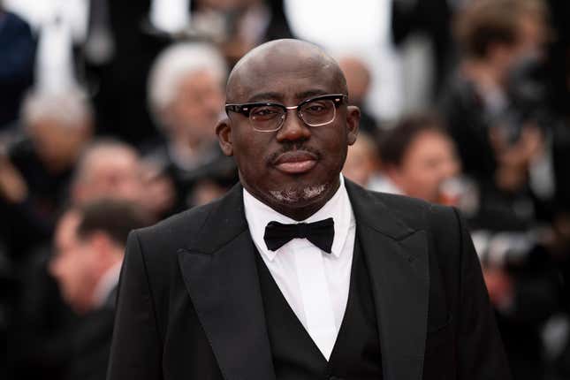 Edward Enninful poses for photographers upon arrival at the premiere of the film ‘Killers of the Flower Moon’ at the 76th international film festival, Cannes, southern France, Saturday, May 20, 2023. 