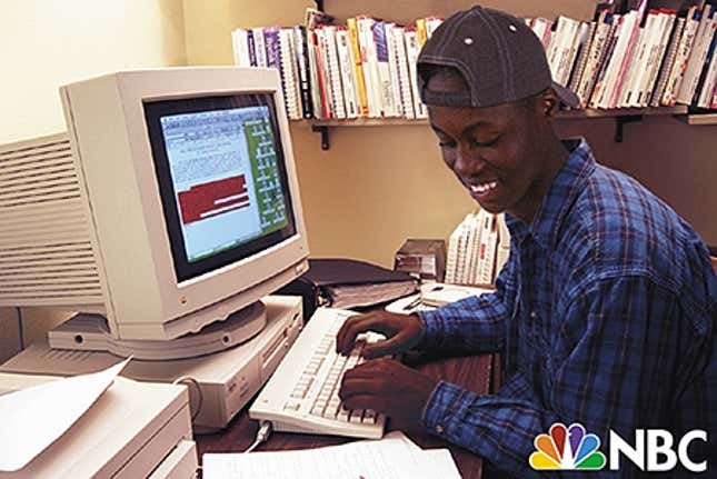 Actor Darrell Goodwin, who was recently cast in a bit part as a teen computer whiz on a new NBC series, ending racism in the U.S.