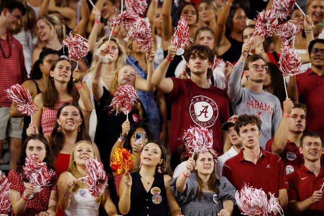 Crimson Tide fans allegedly made racist and homophobic comments during Alabama’s loss on Saturday.