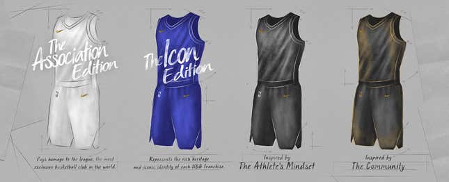 Nike revealed the new 2017-2018 NBA uniforms, each made with the