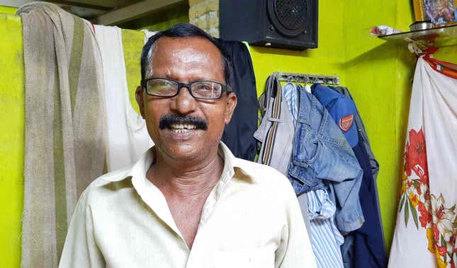 Balkrishna Koli at his home in Madh Koliwada.