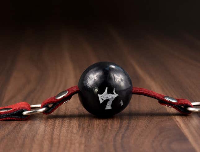 Image for article titled Price Tag Sticker Hastily Scratched Off Ball Gag