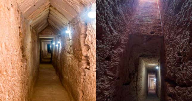 Imagen para el artículo titulado Encuentran un túnel secreto debajo del templo egipcio al dios del inframundo