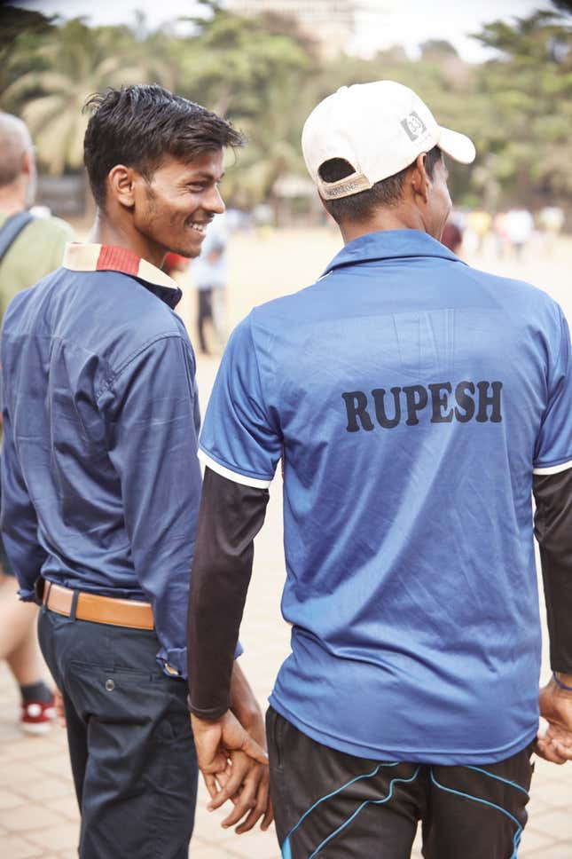 Image for article titled A photo series captures Indian men and their love for holding hands