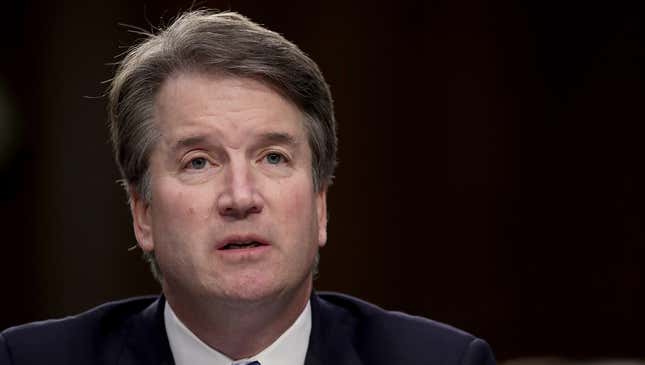 Image for article titled Kavanaugh Says It’s Super Embarrassing And Sad That Christine Blasey Ford Still In Love With Him