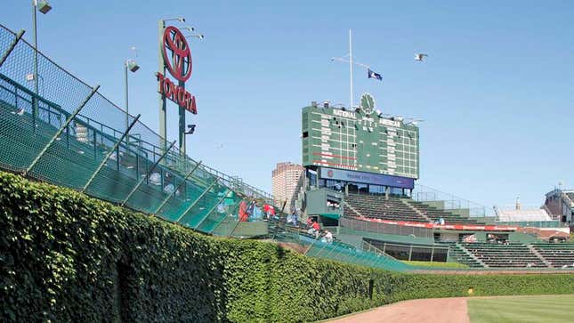 Image for article titled Theo Epstein Disgusted To Find Cubs Playing In Old Stadium With Weeds Growing All Over Walls