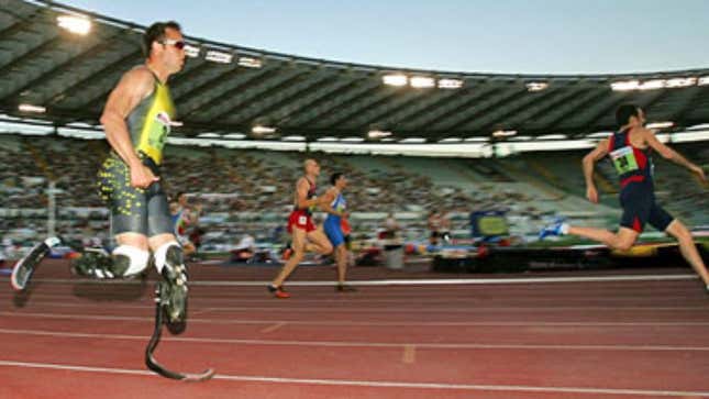 Image for article titled Olympic Runners Feeling Stupid For Cutting Off Legs Before Finding Out About Prosthetic Ban