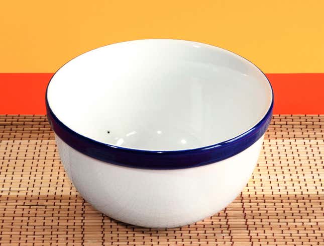 Image for article titled Weird Black Dot Actually Part Of Bowl