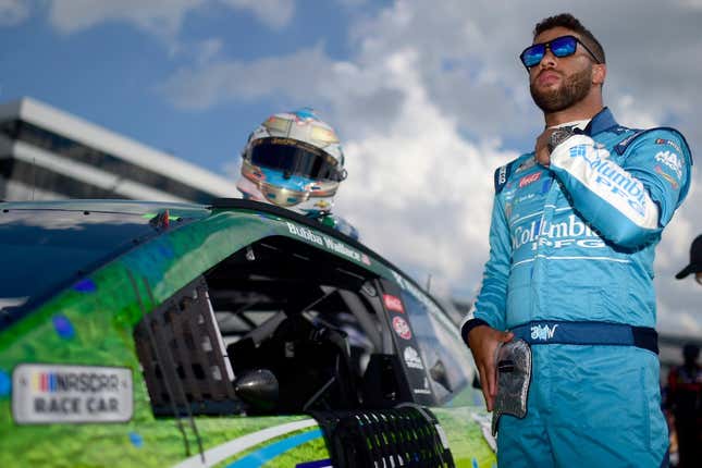 Image for article titled &#39;We Set the Tone&#39;: Bubba Wallace Defends NASCAR&#39;s Decision Not Postpone Races in Protest of Police Violence