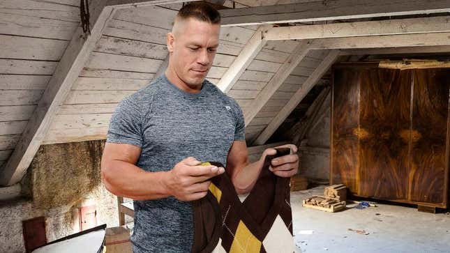 Image for article titled John Cena Gets Argyle Wool Singlet Out From Cedar Chest In Preparation For AutumnSlam