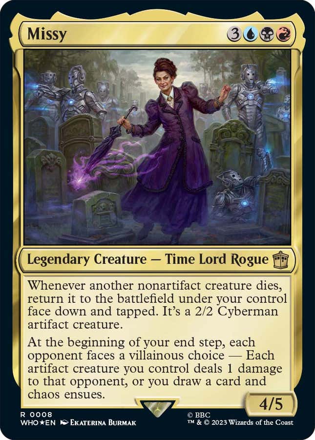 Image for article titled Magic The Gathering's Doctor Who Crossover Is a Cavalcade of Classic Heroes and Villains