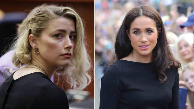 Image for article titled YouTubers Are Profiting Off Anti-Amber Heard and Meghan Markle Content