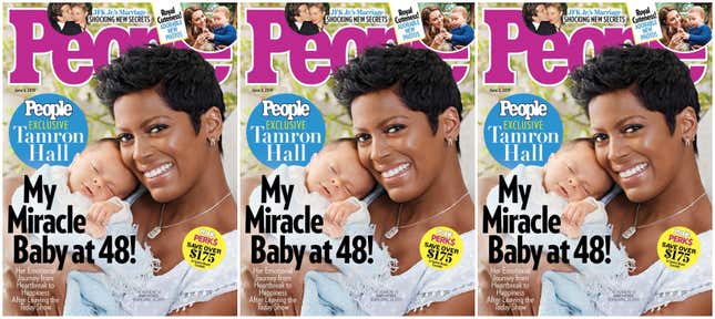 Image for article titled ‘I Was Terrified I Would Lose This Baby’: Tamron Hall Reveals Baby Moses—and Her Pregnancy Fears