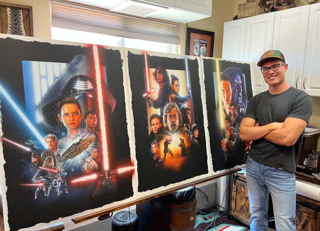 Imagen para el artículo titulado La trilogía secuela de Star Wars finalmente obtiene los carteles que se merece