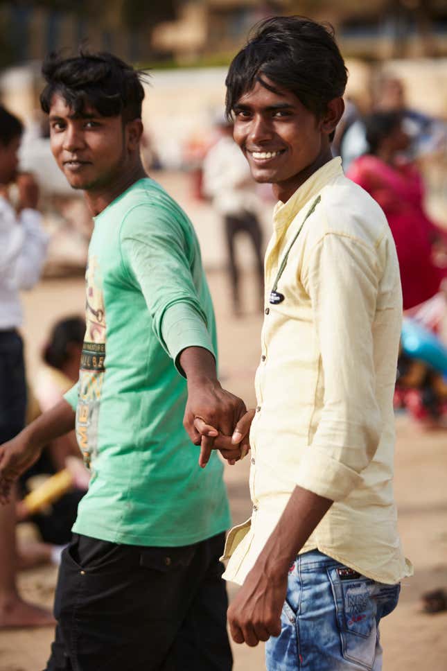 Image for article titled A photo series captures Indian men and their love for holding hands