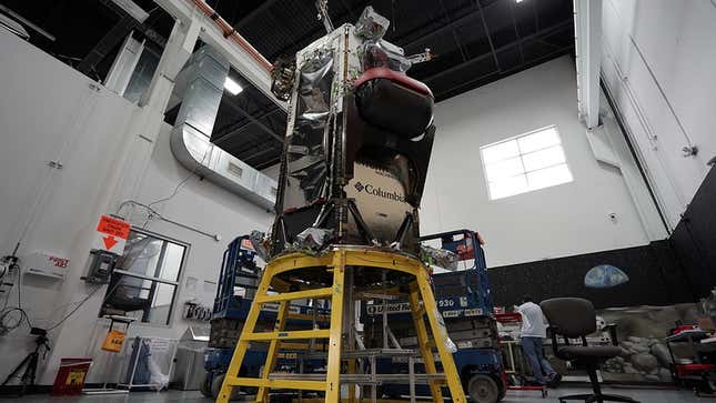 The Nova C lander in assembly. 
