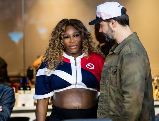 FORT LAUDERDALE, FL - JULY 21: Serena Williams and husband Alexis Ohanian prior to the Leagues Cup match between Cruz Azul and Inter Miami CF on Friday July 21, 2023 at DRV PNK Stadium in Ft. Lauderdale, FL.Photo: Nick Tre. Smith/Icon Sportswire (Getty Images)