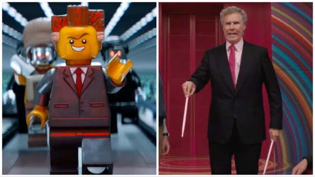 Lord Business in The Lego Movie and Will Ferrell as Mattel’s CEO in Barbie.