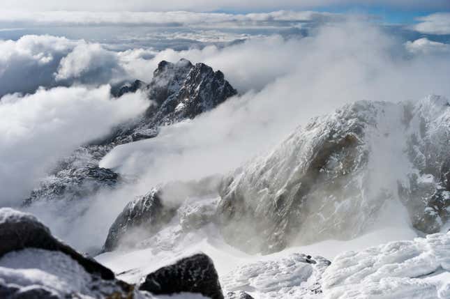 Rwenzori National Park, Uganda. Hikers can try to summit Mount Stanley’s Margherita Peak, the third highest point in Africa and the highest point in Uganda and DR Congo.